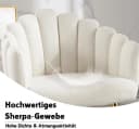 WAHSON OFFICE CHAIRS Loungesessel Kunstfell Polsterstuhl Metallbeine Bild 4