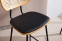 WAHSON OFFICE CHAIRS Barhocker 2er Set Schwarz Metall Kunstleder Bild 3