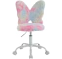 WAHSON OFFICE CHAIRS Kinderstuhl Rosa Kunstfell höhenverstellbar drehbar Bild 2