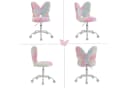 WAHSON OFFICE CHAIRS Kinderstuhl Rosa Kunstfell höhenverstellbar drehbar Bild 4