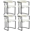 WAHSON OFFICE CHAIRS Esszimmerstuhl 2er Set Samt Metallbeine Bild 2