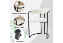WAHSON OFFICE CHAIRS Esszimmerstuhl 2er Set Samt Metallbeine Bild 3