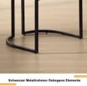 WAHSON OFFICE CHAIRS Esszimmerstuhl 2er Set Samt Metallbeine Bild 4