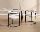 WAHSON OFFICE CHAIRS Esszimmerstuhl 2er Set Samt Metallbeine Bild 5