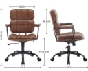 WAHSON OFFICE CHAIRS Schreibtischstuhl PU-Leder Ergonomisch Bild 3