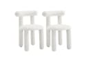WAHSON OFFICE CHAIRS Esszimmerstuhl 2er Set Modern Weiß Bild 2