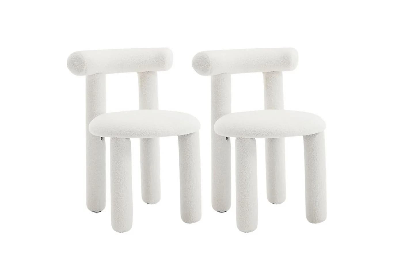 WAHSON OFFICE CHAIRS Esszimmerstuhl 2er Set Modern Weiß - Bild 2
