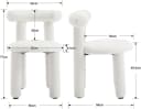 WAHSON OFFICE CHAIRS Esszimmerstuhl 2er Set Modern Weiß Bild 3
