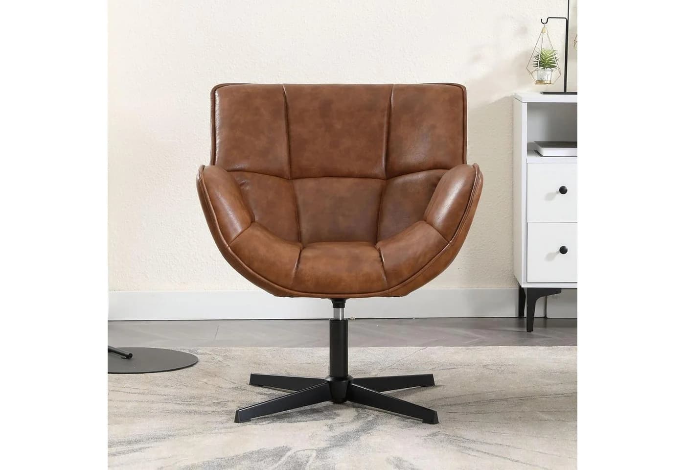 WAHSON OFFICE CHAIRS Loungesessel Armlehnstuhl PU-Leder