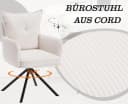 WAHSON OFFICE CHAIRS Bürostuhl Kordsamt Schwarz Ergonomisch 360° Bild 5