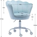 CHAIRUS Kinderdrehstuhl Blütenblatt-Design Samt Bild 1