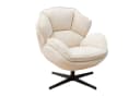 WAHSON OFFICE CHAIRS Loungesessel Modern Chenille/PU Weiß Bild 2