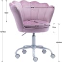 CHAIRUS Drehstuhl Höhenverstellbarer Samt-Drehstuhl mit Blütenblatt-Design für Kinder Bild 1