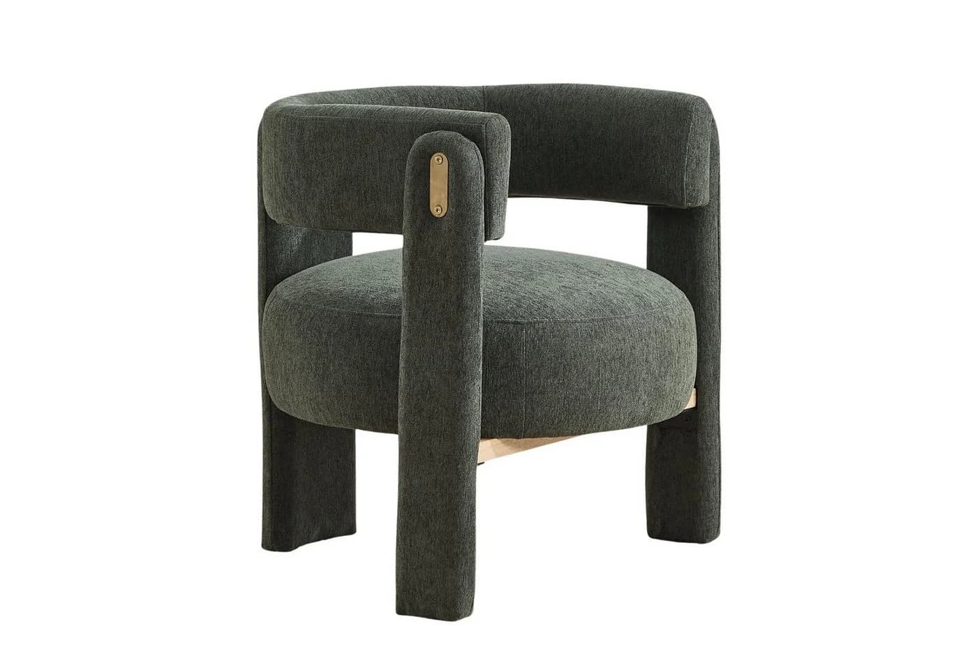 WAHSON OFFICE CHAIRS Ohrensessel Modern Grün Chenille - Bild 2