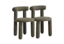 WAHSON OFFICE CHAIRS Esszimmerstuhl 2er Set Moderne Kunstfell Bild 2