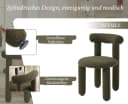 WAHSON OFFICE CHAIRS Esszimmerstuhl 2er Set Moderne Kunstfell Bild 5