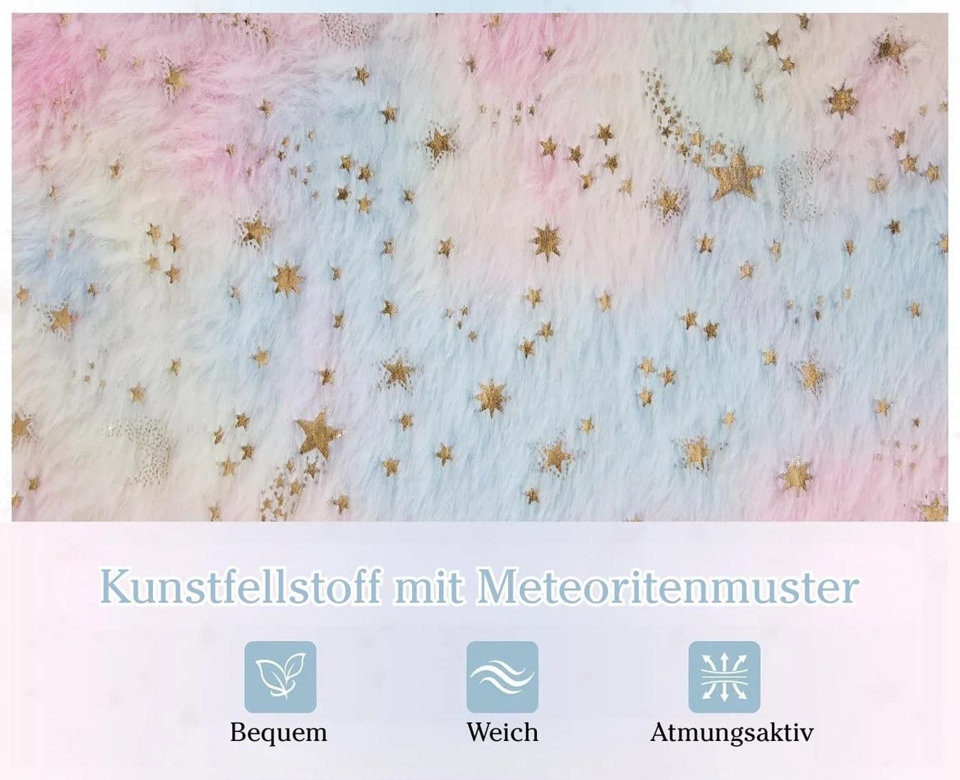 WAHSON Kindersessel Kunstfell Blütenblatt Bunt Gepolstert - Bild 5