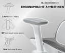 WAHSON Ergonomischer Bürostuhl mit Fußstütze & 3D-Mesh Bild 4