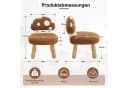 WAHSON Kindersessel Pilz Chenille Braun Massivholz Bild 3