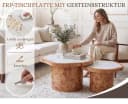WAHSON OFFICE CHAIRs Couchtisch-Set Marmor-Optik Holzgestell Retro Bild 4