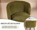 WAHSON OFFICE CHAIRS Barhocker 2er mit Lehne Chenille Grün Bild 5