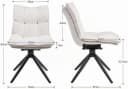 WAHSON OFFICE CHAIRS Esszimmerstuhl 2er Set Beige 360° Drehstuhl Bild 1