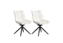 WAHSON OFFICE CHAIRS Esszimmerstuhl 2er Set Beige 360° Drehstuhl Bild 2