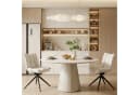 WAHSON OFFICE CHAIRS Esszimmerstuhl 2er Set Beige 360° Drehstuhl Bild 3