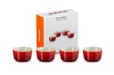 Le Creuset Portionsförmchen 4-er Set Mini Förmchen Steinzeug Kirschrot Bild 2
