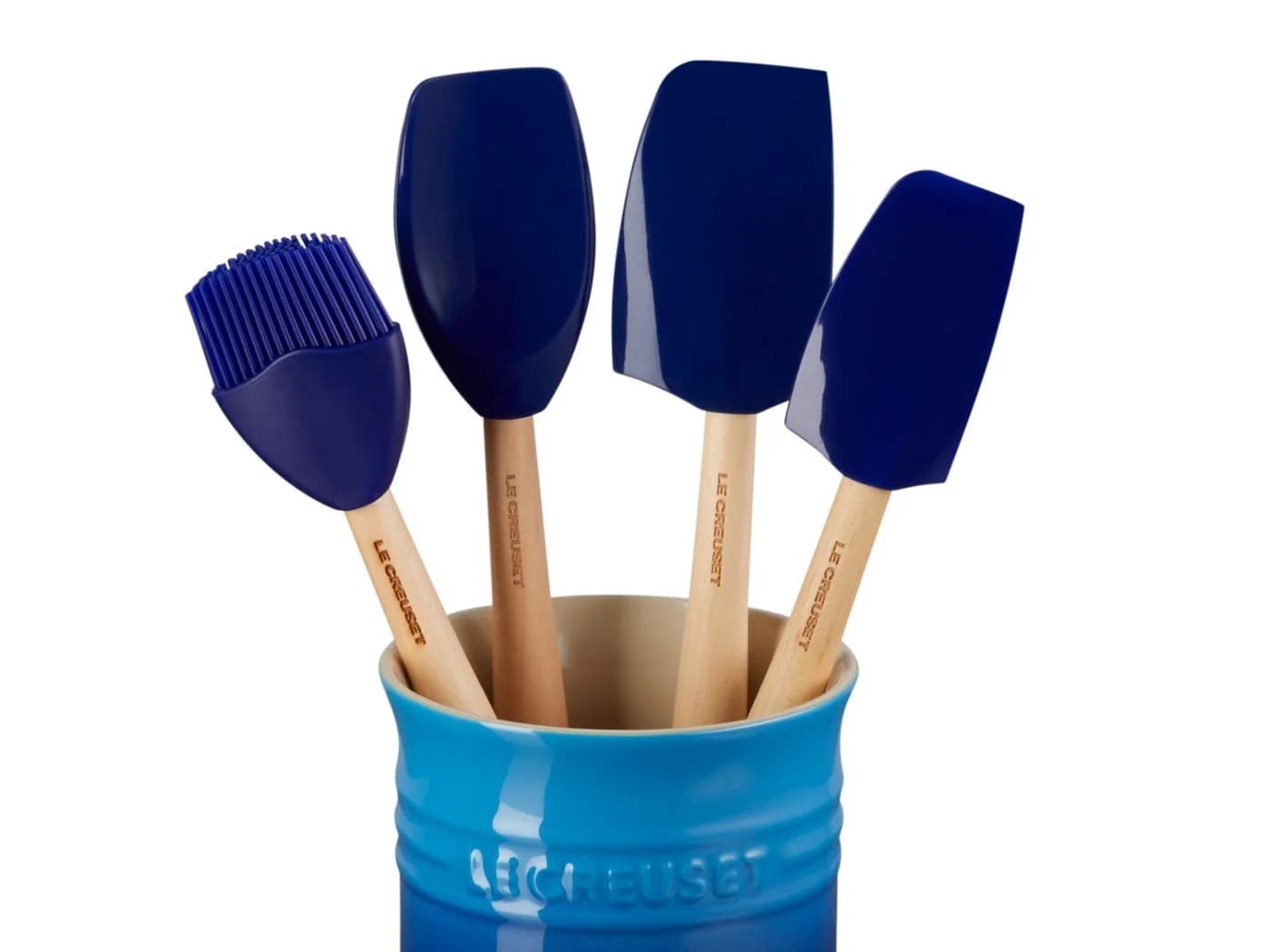LE CREUSET Craft Kochkellen-Set 5tlg. Azure Silikon & Steinzeug
