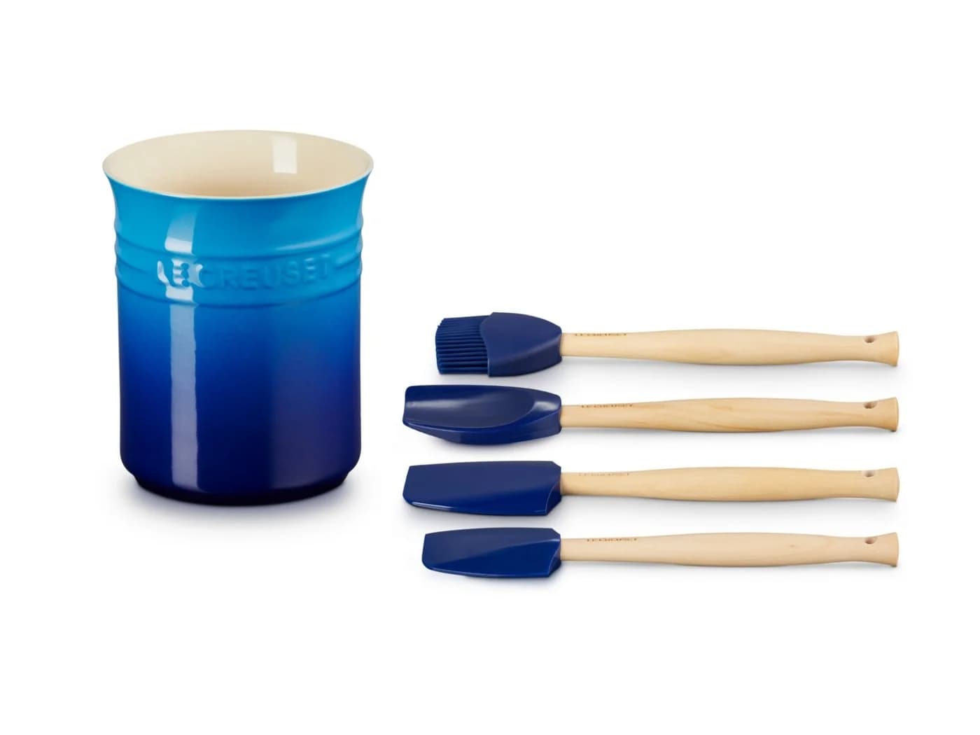 LE CREUSET Craft Kochkellen-Set 5tlg. Azure Silikon & Steinzeug - Bild 3