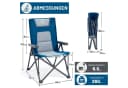 TIMBER RIDGE Campingstuhl Klappstuhl gepolstert 260 kg blau Bild 3