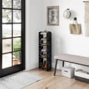 NAIMP Schuhregal Verstellbar Schwarz PVC-Holz-Kunststoff Bild 4
