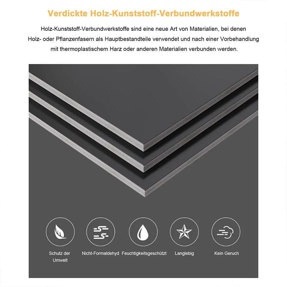 NAIMP Schuhregal Verstellbar Schwarz PVC-Holz-Kunststoff - Bild 5
