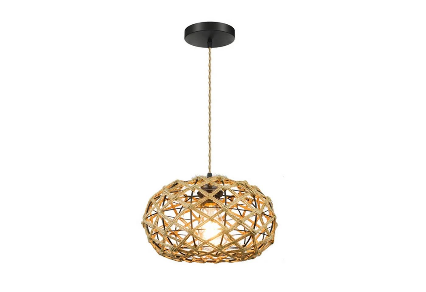 Riserva Hängeleuchte Rattan Boho E27 Ø31 cm - Bild 2