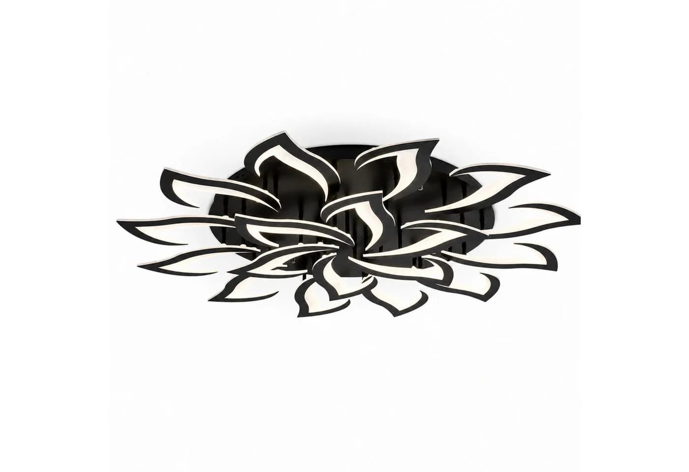 Riserva LED Deckenleuchte 120W Schwarz Dimmbar Fernbedienung