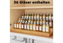 SpaceAid Gewürzbehälter Set 36-tlg. mit Etiketten Transparent Bild 1