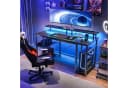 ODK Gamingtisch 120 cm Schwarz mit LED-Beleuchtung und Steckdosen Bild 4