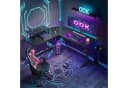 ODK Gamingtisch L-Form Schwarz mit Monitor-Ständer Bild 2