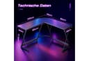 ODK Gamingtisch L-Form 120cm Schwarz Kohlefaser Optik Bild 1