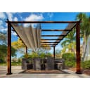 Moderner Pavillon oder Pergola aus Aluminium und Polyester Bild 1
