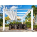 Quadratische Pergola aus Aluminium, Polyester und Nylon Bild 1