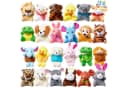 JOYIN 24er Set Mini Plüschtiere Bunt 6-8cm Bild 2