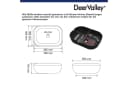 DeerValley Oval-Aufsatzbecken Schwarz Hochglanz Keramik Bild 1