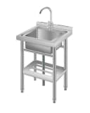 GarveeMore Waschtisch-Set Edelstahl mit Unterbauschrank Bild 2