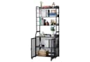 GarveeMore Regal-Schreibtisch 2-in-1 mit Kippschutz und Schranktür Bild 1