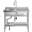 GarveeMore Edelstahl-Spülenblock mit Schublade & ausziehbarer Brause Bild 2