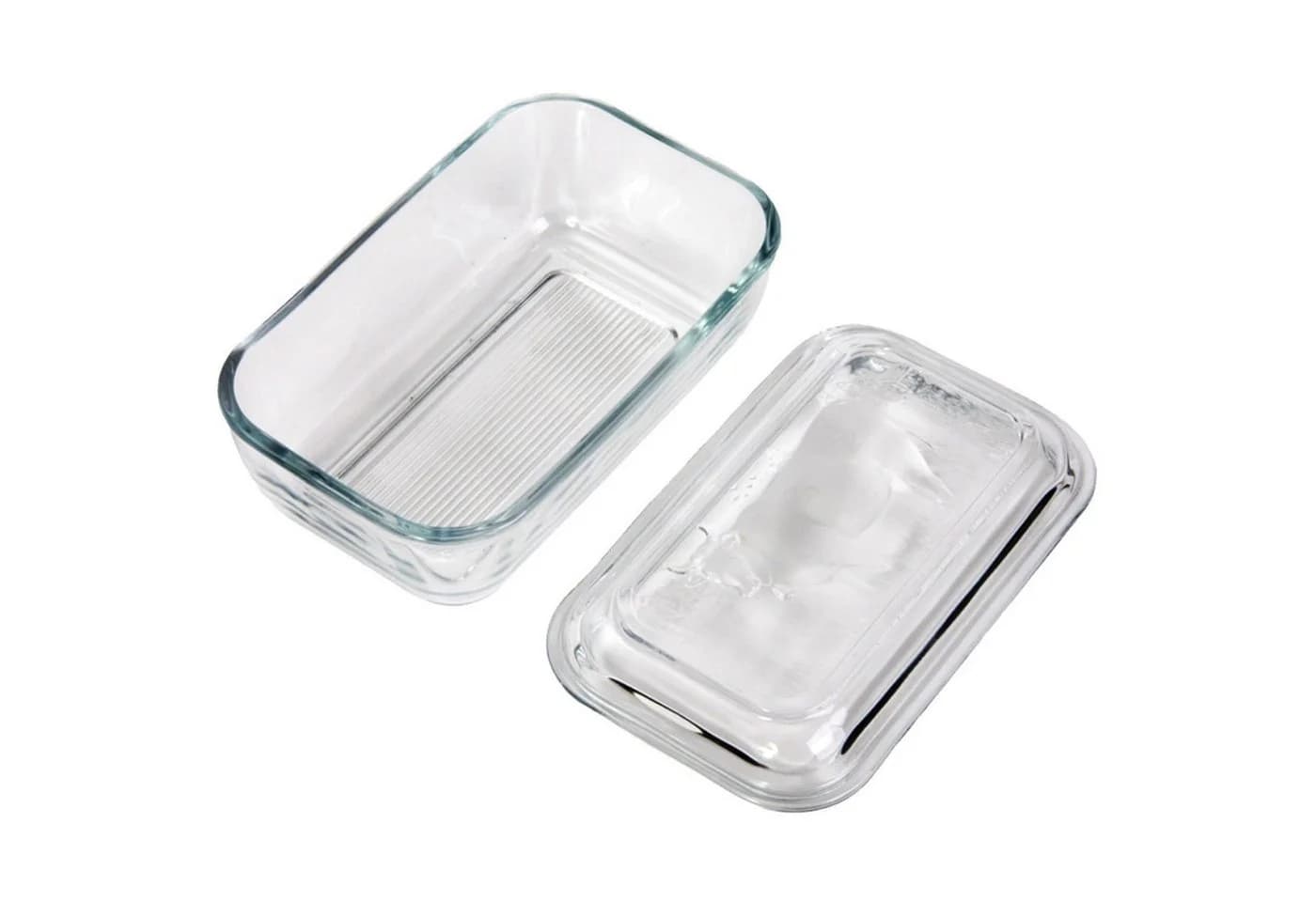 Luminarc Butterdose Glas mit Kuh-Motiv