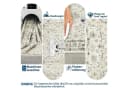 GarveeMore Faltbarer Boho-Teppich Beige/Weiß Print-Design Bild 5