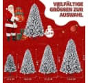 GarveeMore Künstlicher Weihnachtsbaum mit LED-Lichtern PVC Flockung Bild 4